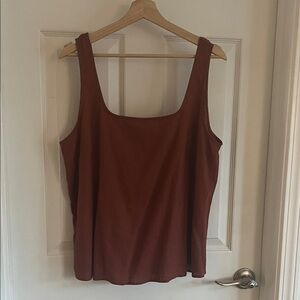 LOFT Women's Brick Red Tank Top